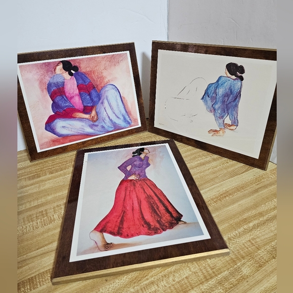 R.C. Gorman Prints Laminated to Wood: 